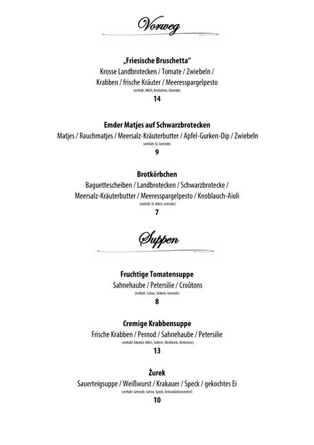 Vorspeisen